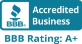 BBB Accredited Business A+ rating logo
